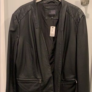 Leather blazer type jacket